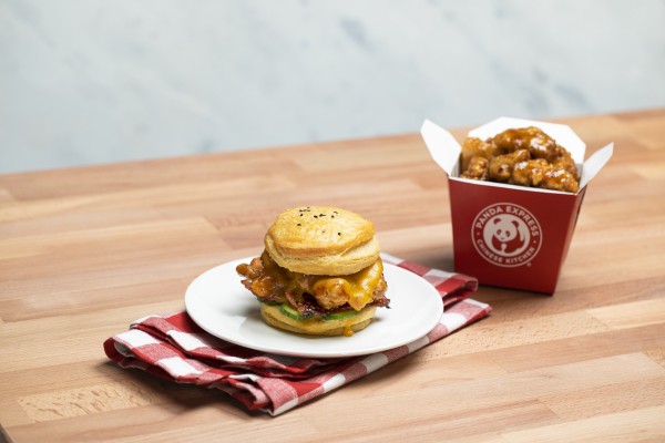 Orange Chicken Bacon Biscuit Sandwich | Panda Cub Club | Panda Express